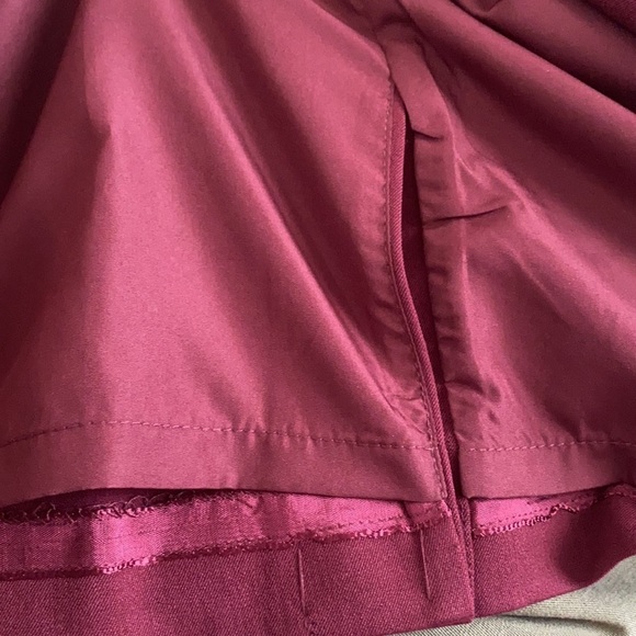 VTG NWT Appleseeds Petite/ Womens Petite Midi Skirt Maroon, Size 6P - Picture 12 of 16